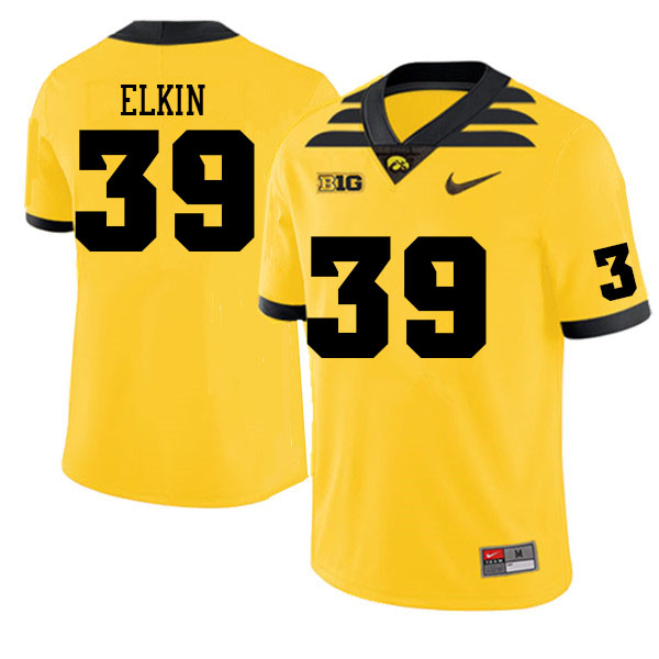 Men #39 Luke Elkin Iowa Hawkeyes College Football Jerseys Sale-Gold